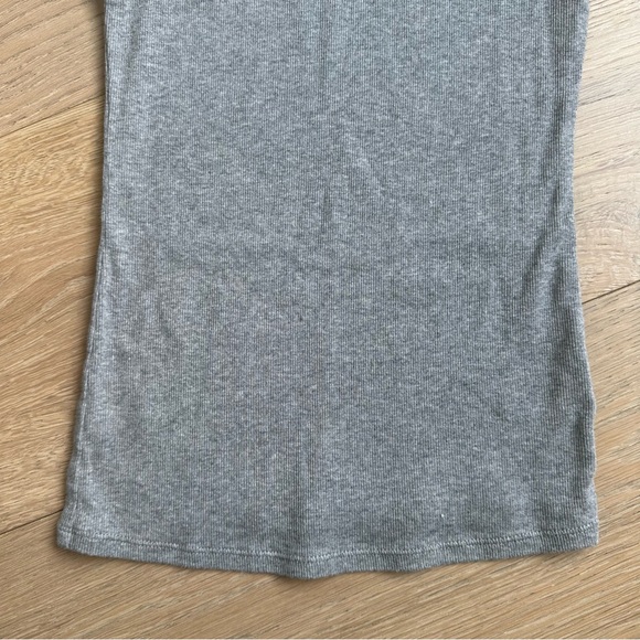 A New Day Slim Fit Ribbed Tank Top Gray Small - Picture 4 of 7